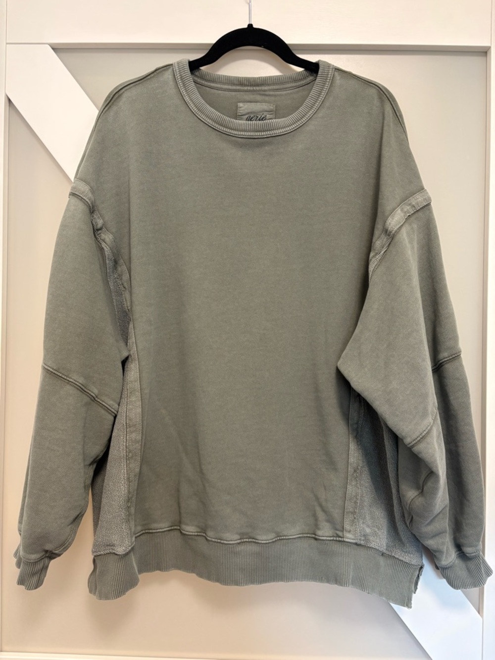 AERIE- Washed Sage Crewneck Pullover Sweatshirt